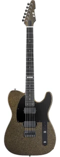 ESP E II T-6 Electric Guitar in Pale Gold Sparkle Satin - 10024220-Front.jpg