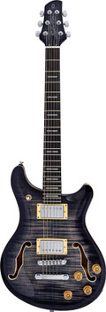 Sire Q7 Hollowbody Electric Guitar in Trans Black - Q7HTBK_2.jpg
