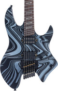Sire X6 Headless Electric Guitar in Black Swirl - X66BKSW_1.jpg