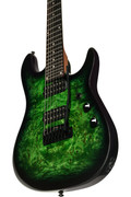 Sterling by Music Man Jason Richardson Signature Cutlass 7-String Electric Guitar in Kokiri Forest - STRICHARDSON7KFRR2B-Body-Angle.jpg