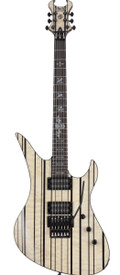 Schecter Synyster Gates Signature Standard Plus Electric Guitar in Gloss Natural with Black Pin Stripes - SCH-GTR-1752-Front.jpg