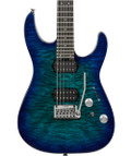 Charvel Pro-Mod Plus DK24 HH 2PT EB QM Electric Guitar in Chlorine Burst - 2972811521-Body.jpg
