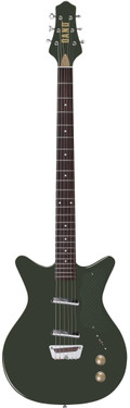 Danelectro Dan O. Cool Baritone Electric Guitar in Green - DOCBARGRN-Front.jpg