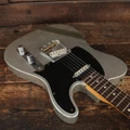 Fender Custom Shop Masterbuilt Dennis Galuszka ‘63 Telecaster Journeyman Relic in Aged Inca Silver with Green Competition Stripe - R135587 (11).JPG