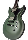 Dunable Minotaur DE Electric Guitar in Matte Olive Green - MN-DE-MOG-Right-Angle.jpg