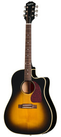 Epiphone Inspired by Gibson J-45 Standard EC Electro Acoustic Guitar in Vintage Sunburst - EIAJ4CVSNH1_3_Front.jpg
