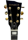 Dunable Yeti DE Electric Guitar in Gloss Black - YE-GB-Headstock.jpg