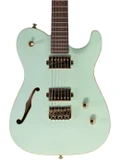 Chapman Chris Robertson Signature SAR63 Semi Hollow Electric Guitar in Surf Green - CH-SAR-SG-cropped.jpg