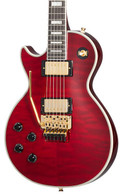 B Stock : Epiphone Artist Alex Lifeson Signature Les Paul Custom Axcess Left-Handed Electric Guitar in Ruby - 002 - EILPACQALRUBGH1L 1.jpg