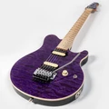 Music Man 30th Anniversary Axis Electric Guitar in Translucent Purple Quilt - 30330P11P00TBCR-Angle.jpg