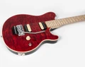 Music Man 30th Anniversary Axis Electric Guitar in Translucent Red Quilt - 30330R11R00TBCR-Body-Angle.jpg