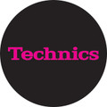 Technics Slipmat Simple 3: Pink On Black - 60652 (1).jpg