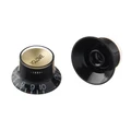 Gibson Top Hat Knobs with Gold Metal Insert in Black Set of 4 - PRMK-020-3.jpg