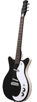 Danelectro 59M NOS+ Electric Guitar in Black - 59MNOSPLUSBLK-Angle.jpg