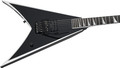 Jackson Pro Series Wes Borland Signature King V KV Electric Guitar in Black with White Bevels - 2919775503-Body-Angle.jpg