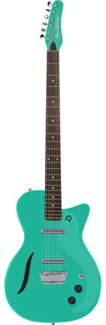 Danelectro Vintage Baritone Electric Guitar in Dark Aqua - VBARDAQU-Front.jpg