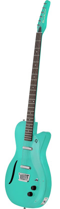 Danelectro Vintage Baritone Electric Guitar in Dark Aqua - VBARDAQU-Angle.jpg