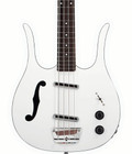 Danelectro Red Hot Longhorn Short Scale Bass Guitar in White - REDHOTWHITE-Body.jpg