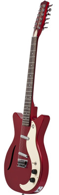 Danelectro Vintage 12-String Electric Guitar in Red Metallic - V12SREDM-Angle.jpg