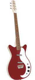 Danelectro Stock ‘59 Electric Guitar in Vintage Red - STOCK59VRED-Angle.jpg