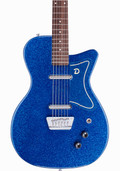Danelectro Baritone Electric Guitar in Blue Metalflake - BARBLUMF-Body.jpg