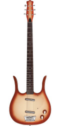 Danelectro Longhorn Baritone Electric Guitar in Copper Burst - DLHB58CUB-Front.jpg