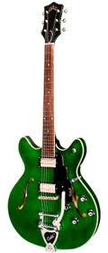 Guild Starfire I DC Vibrato Semi-Hollow Electric Guitar in Emerald Green - GSFIDCGNV 2.jpg