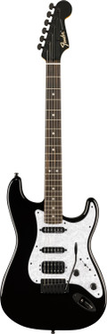 Fender Limited Edition Player Fusion Stratocaster HSS Electric Guitar in Black - 0142811306-Front.jpg