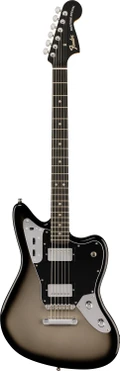 Fender Limited Edition Player Fusion Jaguar Baritone Electric Guitar in Silverburst - 0142831391-Front.jpg