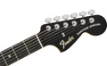 Fender Limited Edition Player Fusion Jaguar Baritone Electric Guitar in Black - 0142831306-Headstock.jpg
