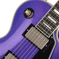 Epiphone Inspired by Gibson Custom Les Paul Custom Electric Guitar in Amethyst Sparkle - ECLPCASNH-Pickups.jpg