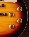 Epiphone Inspired by Gibson Custom 1959 Les Paul Standard Reissue Electric Guitar in Dark Burst - ECLPR9DKNH1-Controls-Beauty.jpg