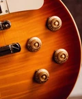 Epiphone Inspired by Gibson Custom 1959 Les Paul Standard Reissue Electric Guitar in Golden Poppy Burst - ECLPR9GPNH1-Beauty-Controls.jpg