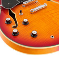 B Stock : Sire Larry Carlton H7V Left Handed Semi-Hollow Electric Guitar in Cherry Sunburst - 001 - H7VLHCS-Sire-Larry-Carlton-H7V-P90s-Cherry-Sunburst-Controls-Left-Handed.jpg