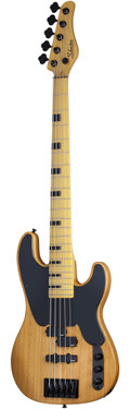 B Stock : Schecter Model-T Session-5 Bass Guitar in Aged Natural Satin - 003 - 428572-Schecter-Model-T-Session-5-Aged-Natural-Satin.jpg