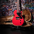 Epiphone Billie Joe Armstrong Signature Les Paul Junior Electric Guitar in Radiant Red - EIBJLPJRRNH-Guitar-Case-Open.jpg