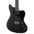 PJD Custom Shop St John Stealth Electric Guitar with Flame Maple Neck in Black - CS116 (2).JPG