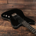 PJD Custom Shop St John Stealth Electric Guitar with Flame Maple Neck in Black - CS116 (11).JPG