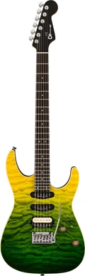 Charvel Pro-Mod Plus Dinky DK24 HSS 2PT EB QM Electric Guitar in Zombie Fade - 2979813378_cha_ins_frt_1_rr.jpg