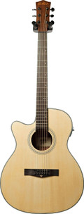 Eastcoast G1CEL Left-Handed Grand Auditorium Electro-Acoustic in Satin Natural Starter Pack  With Amp - 347389-G1CEL Satin Natural LH Front.jpg