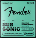 Fender Sub Sonic Flatwound 50-100 Stainless Steel Bass Guitar Strings - 0739050405_fen_acc_frt_1_nr.jpg