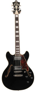 B Stock : D’Angelico Premier Mini DC Semi-Hollow Electric Guitar in Solid Black - 003 - B-DAPMDCSBK-0003 (2).jpg