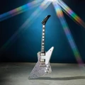Epiphone Lzzy Hale Signature Explorer Custom Electric Guitar in Black Diamond Holographic Sparkle - EILHEXDSNH-Beauty-Front.jpg