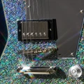 Epiphone Lzzy Hale Signature Explorer Custom Electric Guitar in Black Diamond Holographic Sparkle - EILHEXDSNH-Beauty-Bridge.jpg