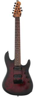 B Stock : Sterling by Music Man Richardson 7 Electric Guitar in Dark Scarlet Burst Satin - 001 - B-STRICHARD-0001 (3).jpg