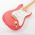 Second Hand Fender Custom Shop 1956 Strat Fiesta Red Old HW Birdseye Maple Neck 020 - SH-131-0020 (6).jpg