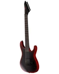 ESP LTD M-7 Baritone Black Metal II Electric Guitar in Black Redburst Satin - 10024383-2.jpg