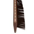 Levys Crazy Horse Leather Strap with Fringe Brown Guitar Strap - MG317BOI-BRN-2.jpg