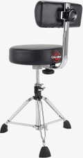 GIBRALTAR 9000 Series Stool, Round Stool, Black withBackrest - GI806909-Gibraltar_9000_Throne_round_With_Backrest_Back_right.jpg