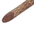 Levys Sundance Embossed Leather 2 Ply Garment Back 3 Inch Arrowhead Brown Guitar Strap - M4WP-005 (3).jpg
